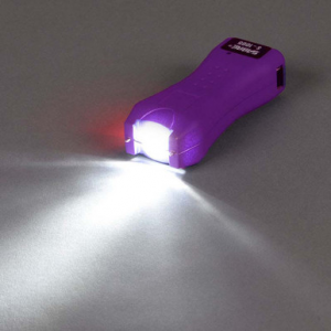 Sabre Dual Capacitor Stun Gun Purple 1.600 uC with LED Flashlight