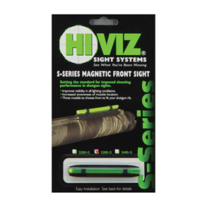 HIVIZ Narrow Magnetic Shotgun Sight Shotgun Rib 7/32 to 5/16 Green