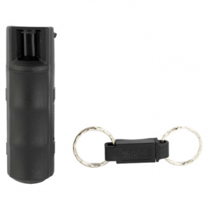 Sabre HC14BKUS02 Pepper Spray Red USA Formula Spray With Quick Release Key Ring 25 Bursts Range 10 ft Black