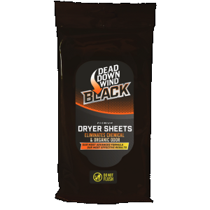 Dead Down Wind BLACK Premium Dryer Sheets 40 pk.