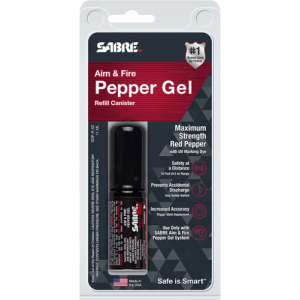 Sabre Aim and Fire Pistol Grip Pepper Gel Refills