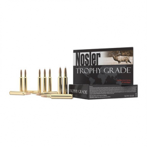 NOSLER Trophy Grade Rifle Ammunition 300 Wby. Mag. 180 Gr. Pt Sp 20 Rd.