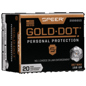 Speer Gold Dot Personal Protection Pistol Ammo 357 Mag. 158 gr. HP 20 rd.