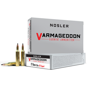 Nosler Varmageddon 17 Remington Flat Base Tipped 20 Grain 20 Rounds
