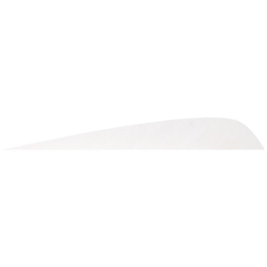 Gateway Parabolic Feathers White 4 in. RW 12 pk.