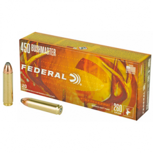Federal Fusion 450 Bushmaster Soft Point 260 Grain 20 Rounds
