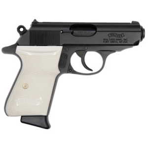 PPK/S 380acp 3.35" Blk W/white Grip 7rd