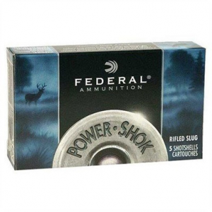 Federal Power-Shok Shotgun Ammo 12 ga. 2.75 in. 9 Pellets 00 Buck 5 rd.