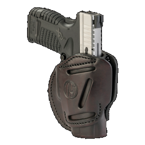 1791 Gunleather 3WH4SBRA 3-Way IWB/OWB Size 04 Signature Brown Leather Belt Loop Fits Springfield XD Fits Walther PPS Fits Springfield XDS Fits Taurus G2C Ambidextrous Hand