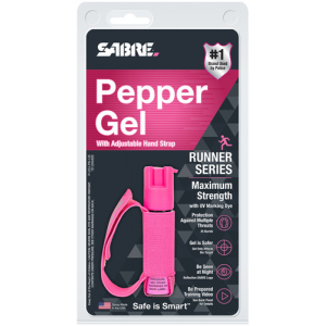 Sabre P22JPK02 The Runner Pepper Gel 35 Bursts Range 12 ft Pink Features Adjustable Strap