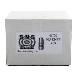 45/70 CALIBER (0.459'') 405GR LEAD RNFP 250/BOX - Sns Cast Bullets