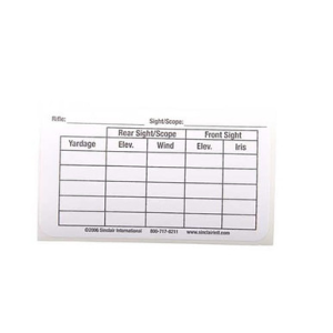 Sinclair International Sight/Yardage Labels 25-Pack Range Gear