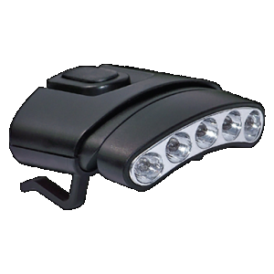 Cyclops Orion Tilt Hat Clip Headlamp White LED Black