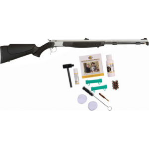 CVA Optima V2 Muzzleloader 50 Cal 26 in. Black/Stainless w/accessories outfit