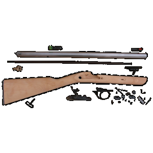 Traditions KRC53008 Deerhunter 50 Cal Percussion 24" Natural Stainless Octagon Barrel Unfinished Hardwood Stock Sidelock Action Lite Optic Sights