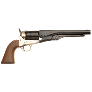 Traditions FR18601 1860 Army Break Open 44 Cal #11 Percussion 8" 6 Shot Brass Frame Blued Barrel & Cylinder Walnut Grip
