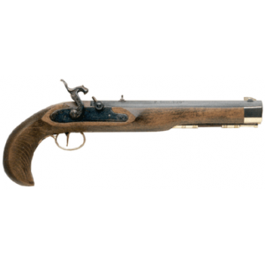 Traditions P1060 Kentucky Pistol Single Shot 50 Cal Percussion 10" Color Case Hardened Frame Blued Barrel Walnut Grip