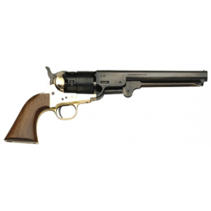 Traditions FR18511 1851 Navy Break Open 44 Cal #11 Percussion 7.50" 6 Shot Brass Frame Blued Barrel & Cylinder Walnut Grip