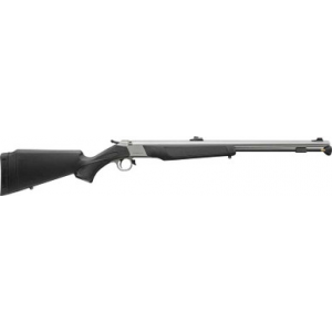 CVA PR2117SNW Wolf V2 Northwest 50 Cal Musket Cap 24" Matte Stainless Barrel/Rec, Black Synthetic Furniture, Fiber Optic Sights