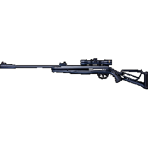 Beeman 10616GP Sportsman Combo Gas Ram 177 Pellet 1rd, Black, Fixed Synthetic Stock, Fiber Optic Sights, 4x32mm Scope