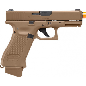 Umarex Glock Air Guns 2276338 G19X Gen5 Air Soft CO2 6mm, 14+1, Steel Slide, Coyote Tan Polymer Frame, Coyote Polymer Grips