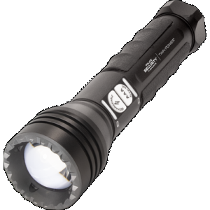 Lb Marketing 97741 Twin Power Long Throw Flashlight Black 220/450 Lumens White LED