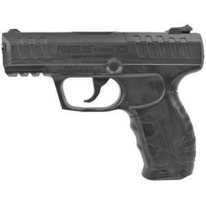 Daisy 426 Powerline Air Pistol CO2 177 Semi-Automatic 15 Shot Built-In BB Magazine, Smooth Bore Steel Barrel, Blade Front/Fixed Open Rear Sights, Molded Black Grip