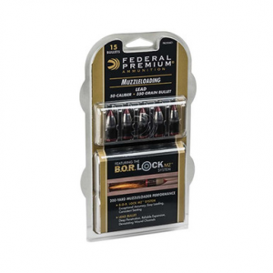 Federal Muzzleloader Bullets 50 Cal. 350 gr. Lead Bullet 15 rd.