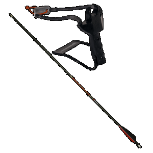 Marksman 3075 Marksman 3075 Pocket Hunter Slingshot Black Steel Frame Black Molded Handle
