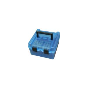 Mtm MTM Deluxe Ammo Box Handle WSM WSSM Ultra Mag 100 Rounds Clear Blue - $15.70 at Shooting Surplus