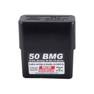 Mtm MTM Case-Gard BMG1040 Slip-Top Ammo Box 50 BMG Black Polypropylene 10rd - $5.05 at Shooting Surplus