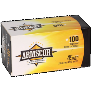 ARMSCOR Range Value Pack Pistol Ammo 45 Acp 230 Gr. Fmj 100 Rd.