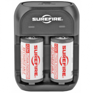 SureFire SFLFP123KIT AC/DC Wall Charger Kit CR123A