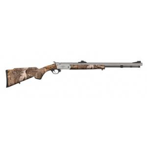 Traditions R721108432S Buckstalker XT 50 Cal 209 Primer 24", Stainless Cerakote Barrel/Rec, Next Wyld Camo Synthetic Stock, Fiber Optic Sights