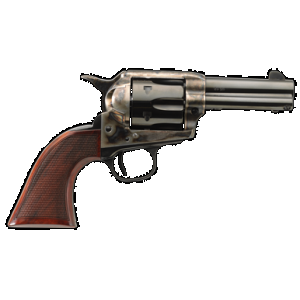 Taylors & Company 556217DE Short Stroke Runnin Iron Deluxe 45 Colt (LC) 6rd 3.50" Blued Cylinder & Barrel Color Case Hardened Steel Frame Checkered Walnut Grip (Taylor Tuned)