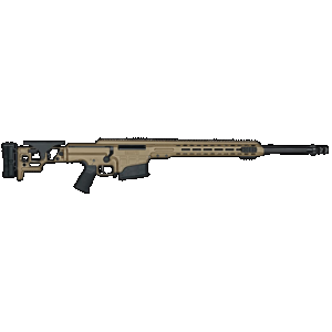 Barrett 18497 MRAD 6.5 Creedmoor 24" 10+1 Flat Dark Earth Cerakote Flat Dark Earth Folding with Adjustable LOP Stock Black Polymer Grip Right Hand