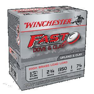 WINCHESTER Fast Dove Shotgun Ammo 12 Ga. 2.75 In. 7.5 Shot 25 Rd.