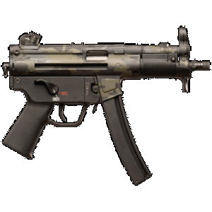 HK 81001152 SP5 Sports South Exclusive 9mm Luger 30+1 8.86" Black Steel Barrel Aluminum Woodland Camo Right Hand