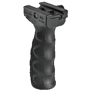 FAB Defense FXREGB REG Ergonomic Rubberized Tactical Foregrip w/Waterproof Storage Compartment Black Latex & Reinforced Polymer