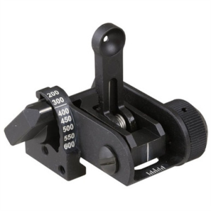AR-15 FLIP-UP ADJ USGI BACKUP IRON REAR SIGHT BLACK - Matech