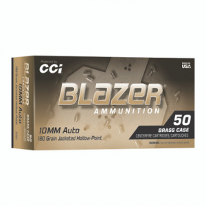 BLAZER Brass 10mm 180gr Jhp 50/500