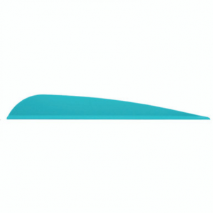 AAE Trad Vanes Teal 4 in. 50 pk.