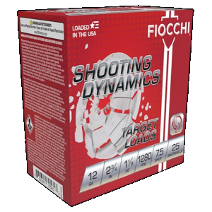 762344712796 FIOCCHI 12sdhv75 Shooting Dynamics Target 12gauge 2.75" 1 1/8oz 7.5shot 25 Rounds 762344712796 XN12SDHV75