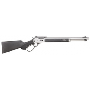 Smith & Wesson 13813 1854 357 Mag 10+1 19.25" Stainless Threaded Barrel, Picatinny Rail Stainless Steel Receiver, M-LOK Forend, Fixed w/Textured Grip Panels Black Synthetic Stock