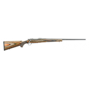 Ruger 17123 Hawkeye Predator Full Size 204 Ruger 5+1 24" Matte Stainless Steel Barrel, Integral Scope Mounts Stainless Steel Receiver, Green Mountain Fixed Laminate Stock