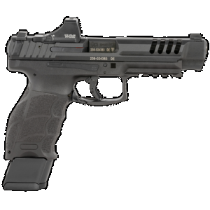 HK 81000877 VP9L SCS 9mm Luger 20+1 5" Black Polygonal Rifled Barrel, Long/Lightening Cuts/Optic Cut SCS Steel Slide, Polymer Frame w/Picatinny Rail, Black Interchangeable Backstrap Grip