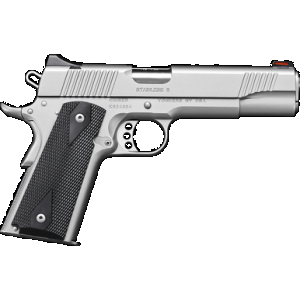 Kimber Mfg.,inc 3200007CAB Stainless II (CA) 45 ACP 7+1 5" Front Serrations Stainless Steel Slide Satin Silver Black Synthetic Double Diamond Checkering Grip