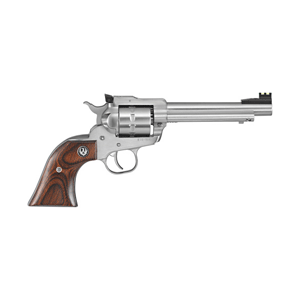 Ruger 8100 Single-Ten 22 LR 10rd 5.50" Satin Stainless Steel Barrel, Cylinder & Frame, Hardwood Gunfighter Grip, Transfer Bar Safety, Exposed Hammer