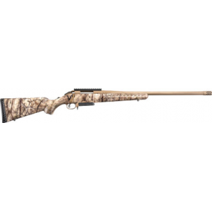 Ruger 26923 American Full Size 7mm-08 Rem 3+1 22" Burnt Bronze Cerakote Threaded Barrel, Picatinny Rail Steel Receiver, GoWild Camo I-M Brush Fixed Synthetic Stock, Right Hand