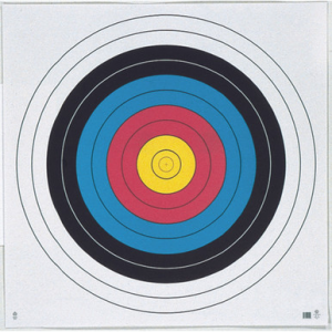 Maple Leaf Target Face FITA 10-Ring 80 cm. 25 pk.